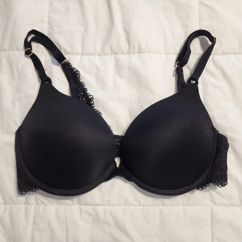 Soma Embraceable Enchanting Lace Push Up 32D Black